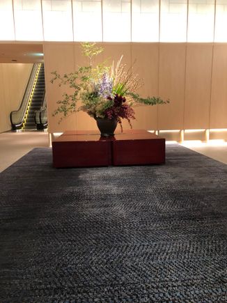 Flowers at entrance