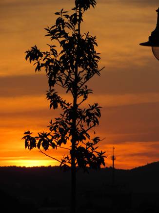 ... as the sun was setting ...