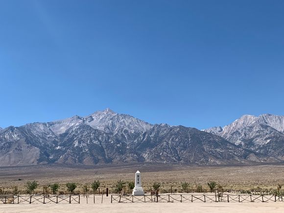 Grave site and memorial. 