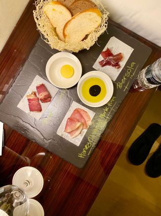 Welcome amenity: Charcuterie board