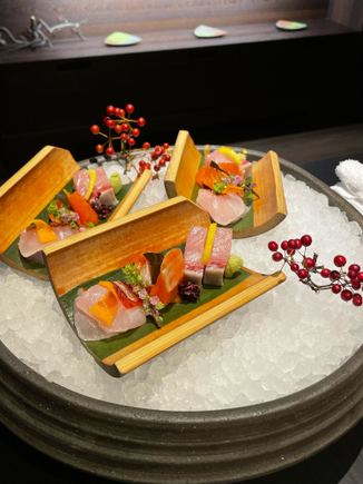 Selection of sashimi 
