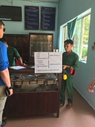 A firing range if you want to try your luck. 10 bullets of AK-47 or M16 for 600000 dong (A$36). I passed.