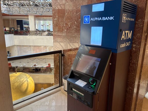S/O: "fortunate an ATM we can trust as Alpha Bank is a legit Greek bank"