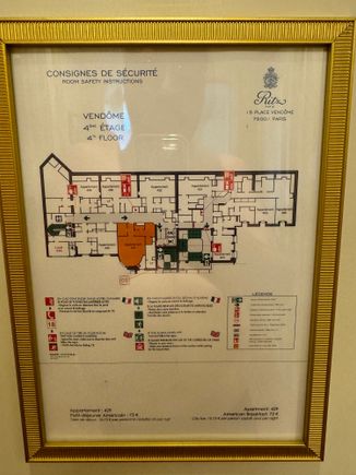 Floor Plan for 4th Floor Vendôme