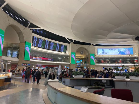 Once passing security, the terminal was bustling due to many early departures. If I wasn't aware of time of day, I would've thought that it was mid afternoon.