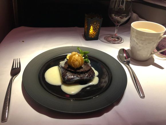 Warm chocolate lava cake