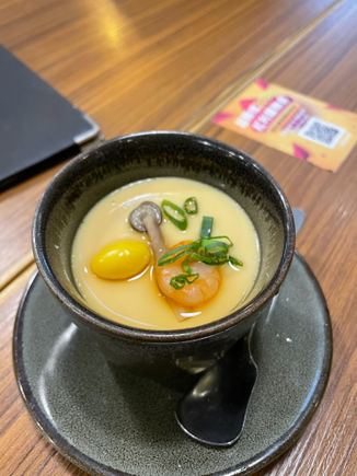 Steamed egg appetizer