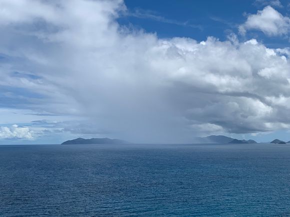 Rain over Van Jost Island