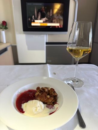Dessert before landing 