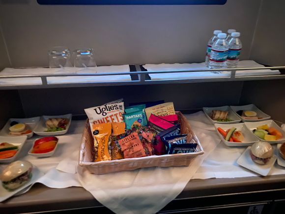 Snacks in the galley - had the Partake graham crackers and liked them