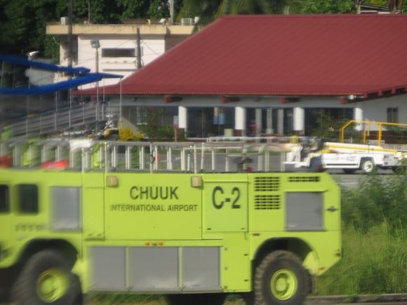Firetrucks appeared to greet us at each stop