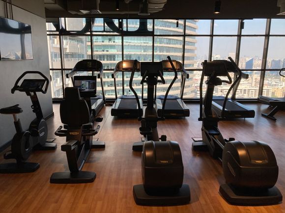 Fitness Centre on the 19th Floor - all new equipment as you'd expect