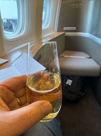 Pre-departure Champagne
