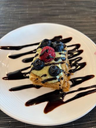 Matcha marscapone mille-feuille