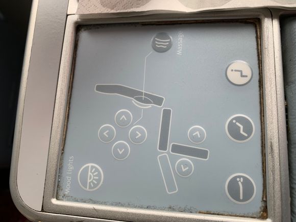 Weathered/dirty seat controls