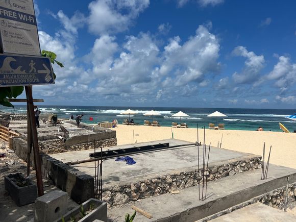 Construction site of future Umana Beach Club