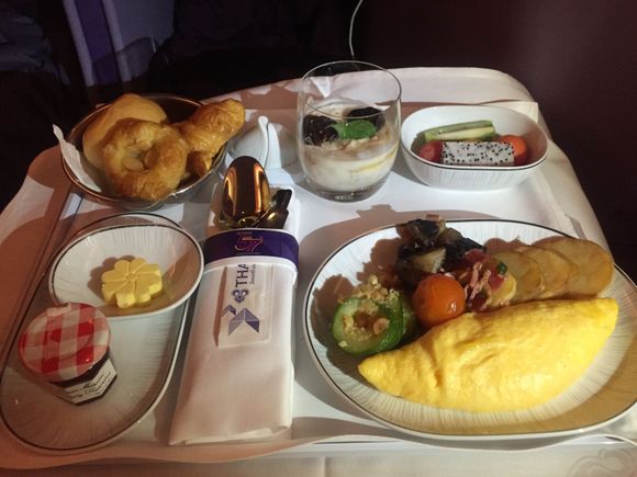 Western breakfast - parmesan omelette 