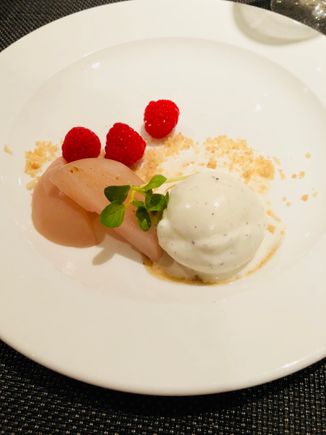 More mozzarella to start - this time in the Kennedy Concorde Room.