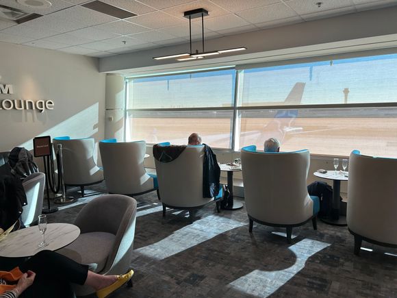 The Ultimate reserved seats are the 2 along the window near the wall