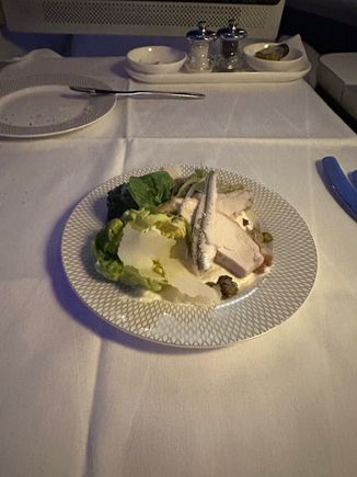 Cornish chicken salad (essentially a Caesar salad). 