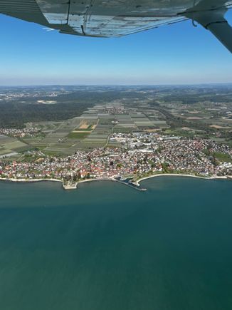 Over the Bodensee, as Lake Constance is known locally