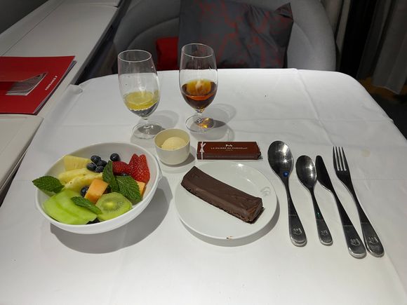 Fruit, ice cream, and dessert