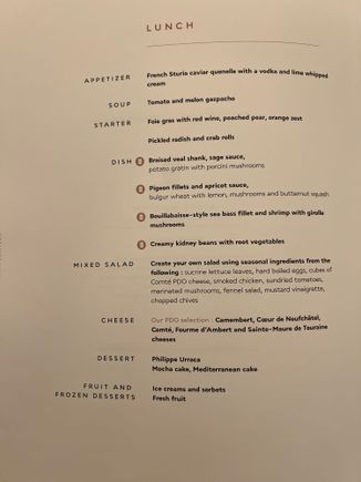 CDG-DXB lunch menh