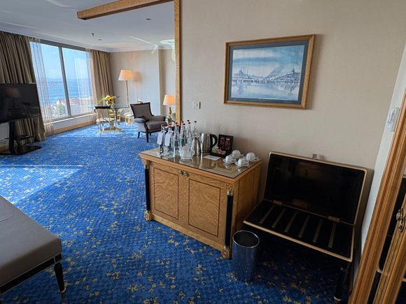 Seem from bedroom to living area