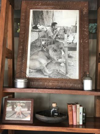 Picture of Norman Carr whose home stood here in the 1970s