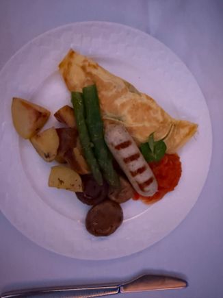 Spinach Omelette - this was lovely 