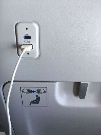 power sockets in seat back