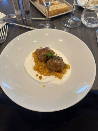 Meatball starter. Very spicy. 