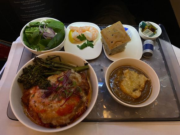 On a 14 hour flight serving food like this was just lazy