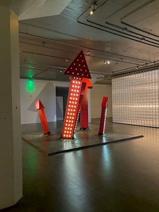 Art work on each floor