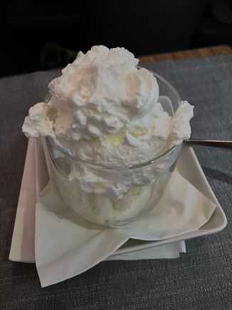Thankfully, this ice cream was not melted.