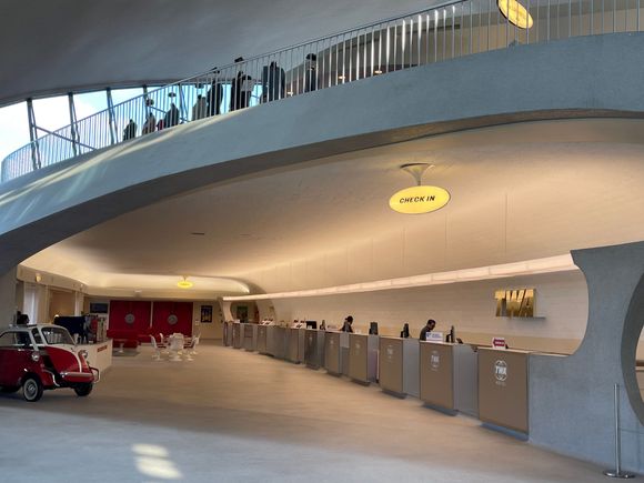 The reception area