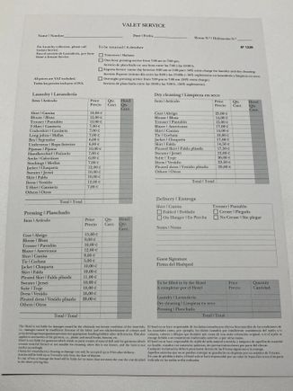 Laundry pricing