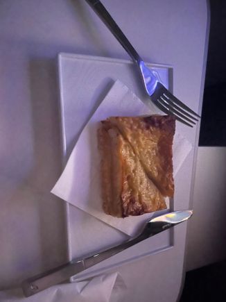 Mid flight croque monsieur