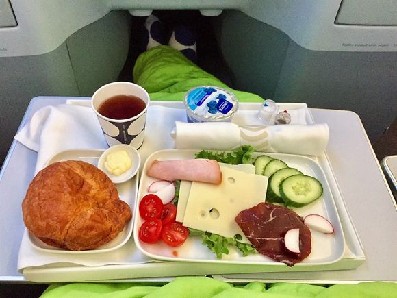 Breakfast, adequate considering the short flight time.