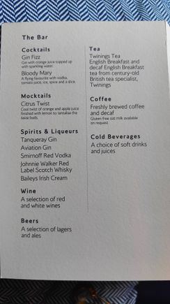 Drink menu B (same drinks, but different layout)