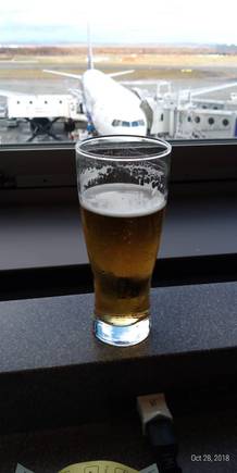   Beer at CTS airport's ANA (new) lounge