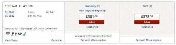 LEX EWR August 2014 Flight Prices