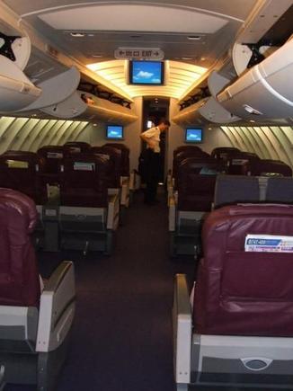 view to front of the cabin