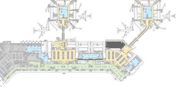 MXP Map Terminal 1 Arrivals