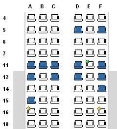 LH943 seatmap on EF