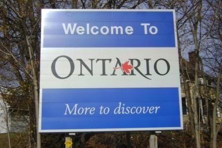 Ontario province sign