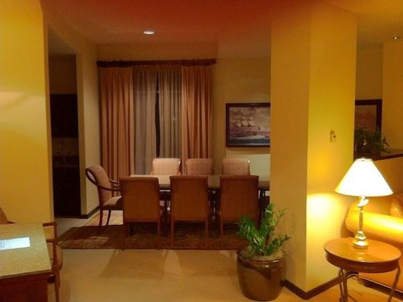 Dining Table in the Living Room