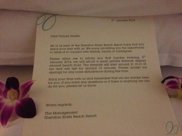 Wedding fireworks letter