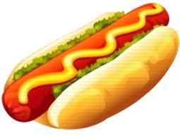 hot dog icon cutout4