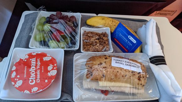 Fresh breakfast ORD-PHX on AAnother Airline 10/4/2021. United is still only offering prepackaged sandwiches on this route.